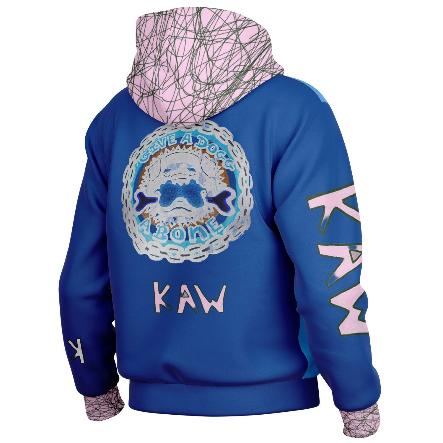 K.A.W GIVE A DOG A BONE Baseball Jacket