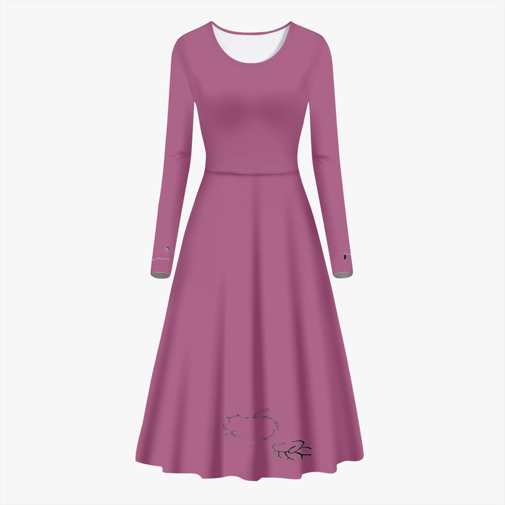 FREEDOM Women's Long-Sleeve One-piece Dress