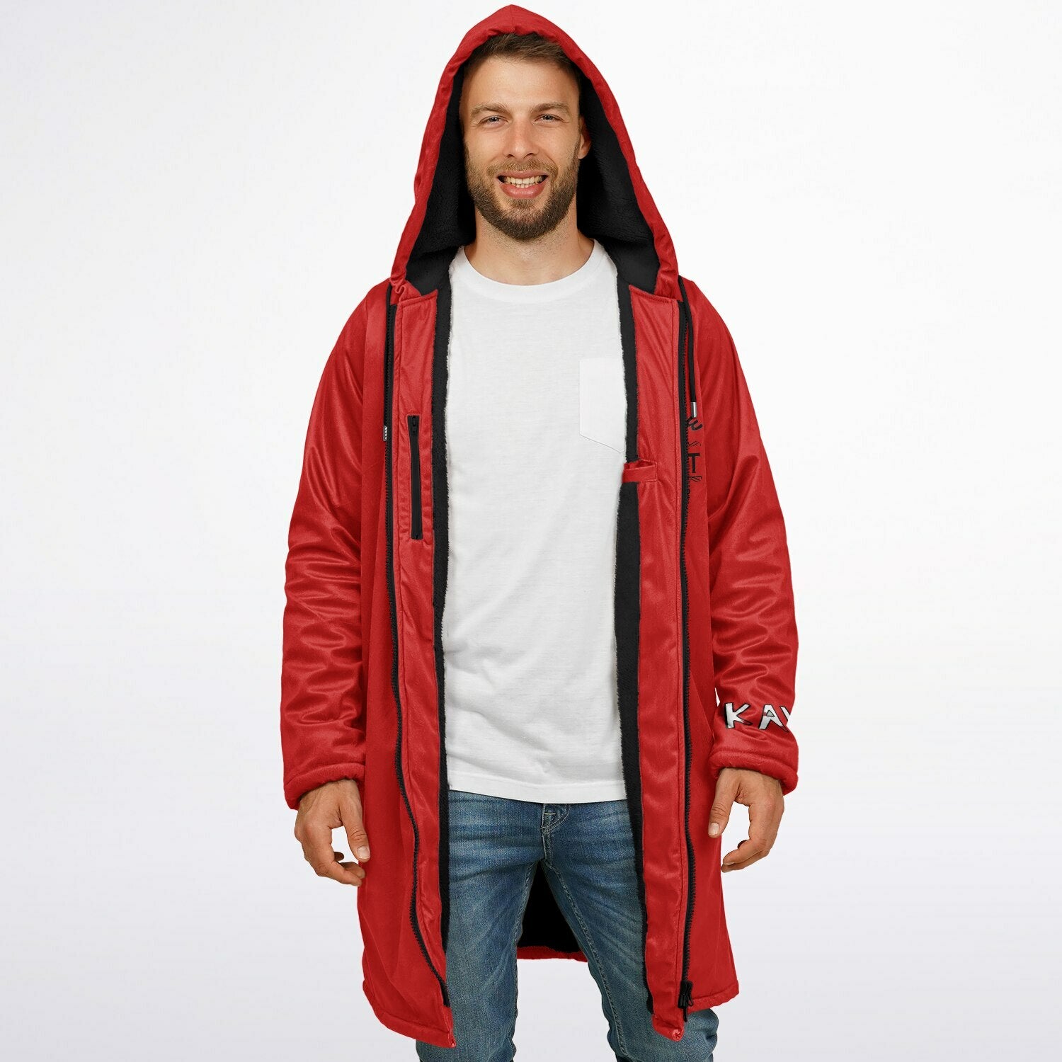 K.A.W GIVE A DOG A BONE Zipper Cloak