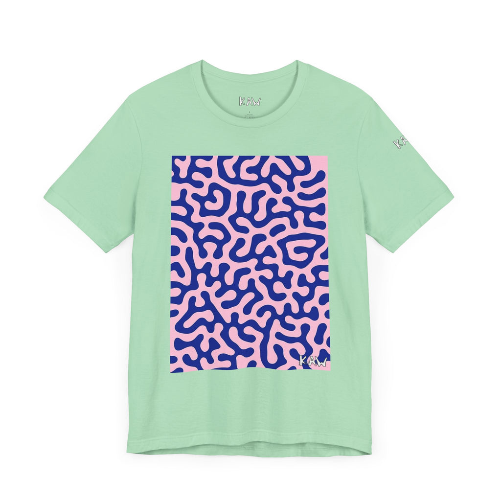 K.A.W  Short Sleeve Tee Bubble. Gum