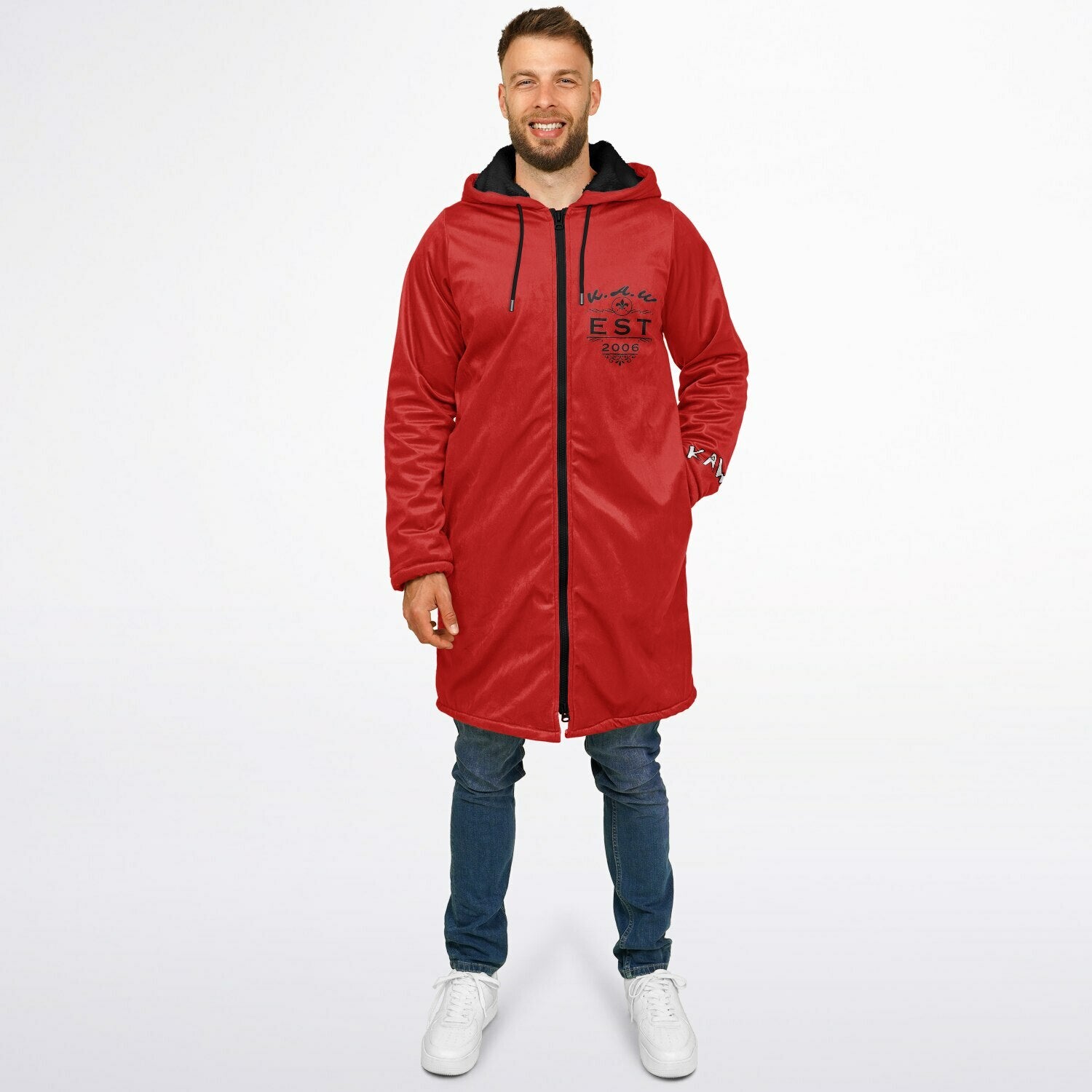 K.A.W GIVE A DOG A BONE Zipper Cloak