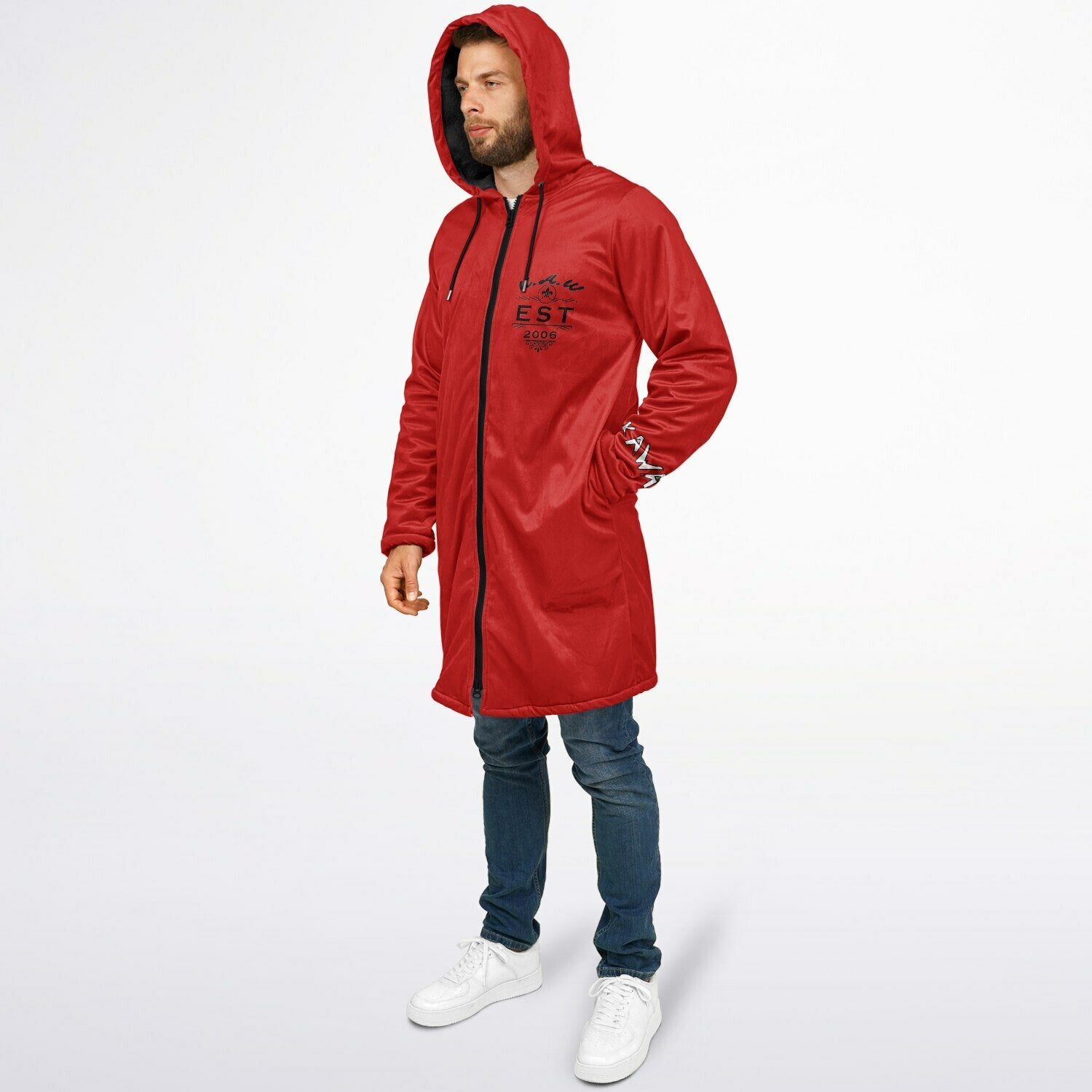 K.A.W GIVE A DOG A BONE Zipper Cloak