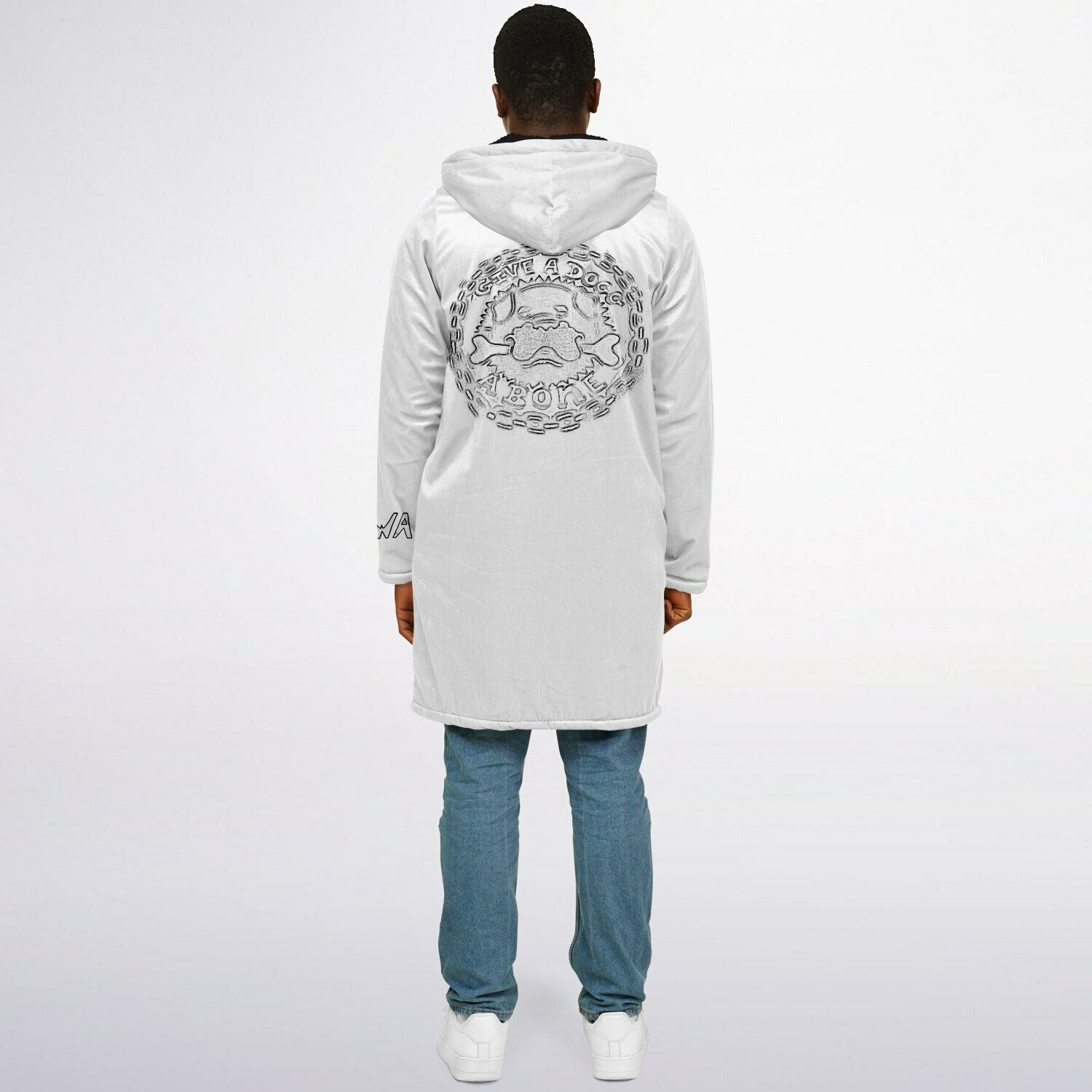 K.A.W GIVE A DOG A BONE Zipper Cloak