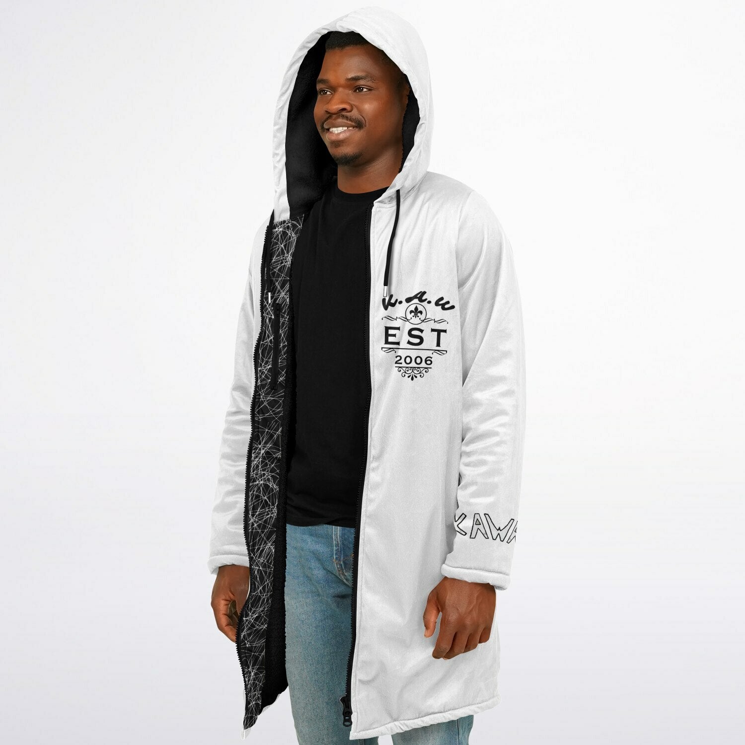 K.A.W GIVE A DOG A BONE Zipper Cloak