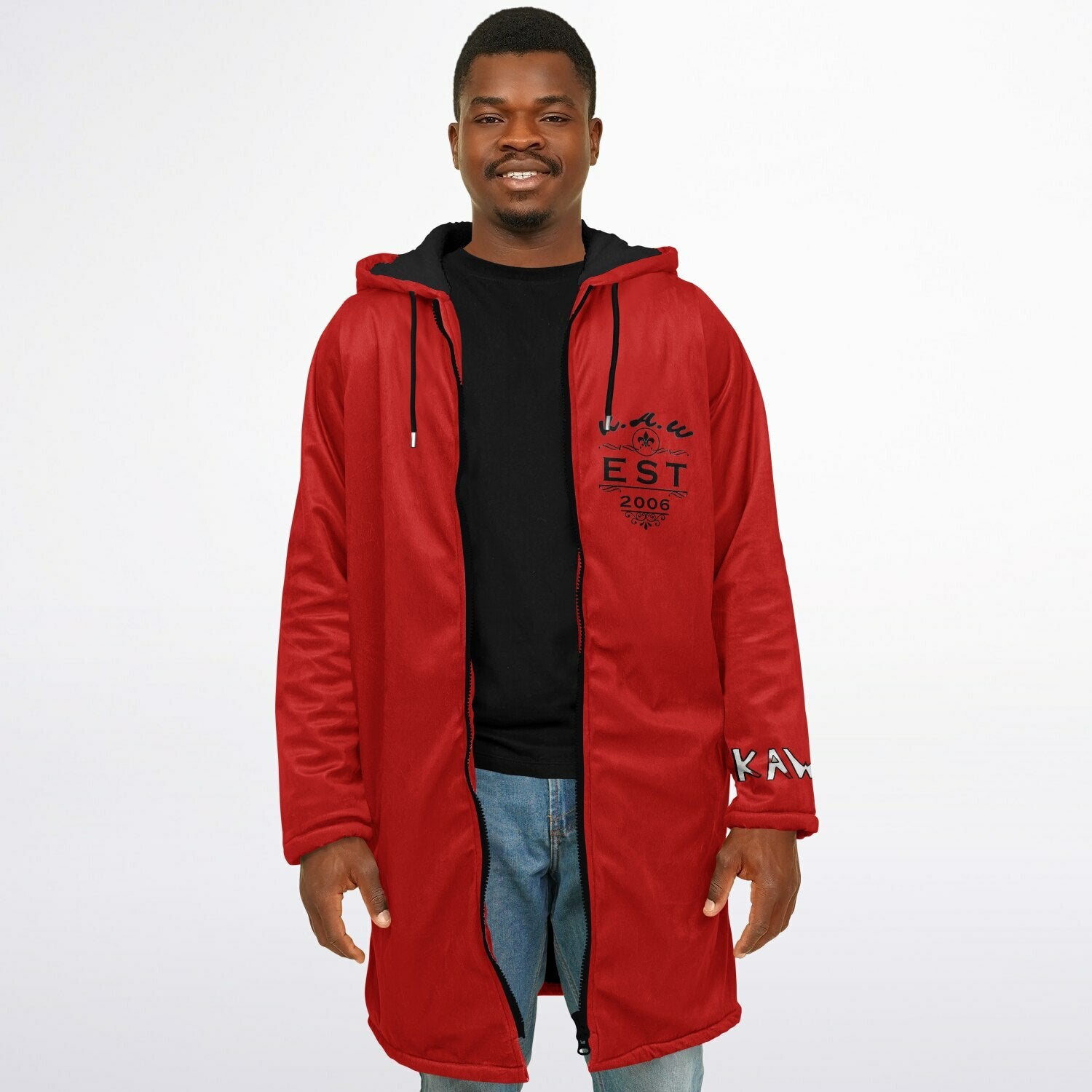 K.A.W GIVE A DOG A BONE Zipper Cloak