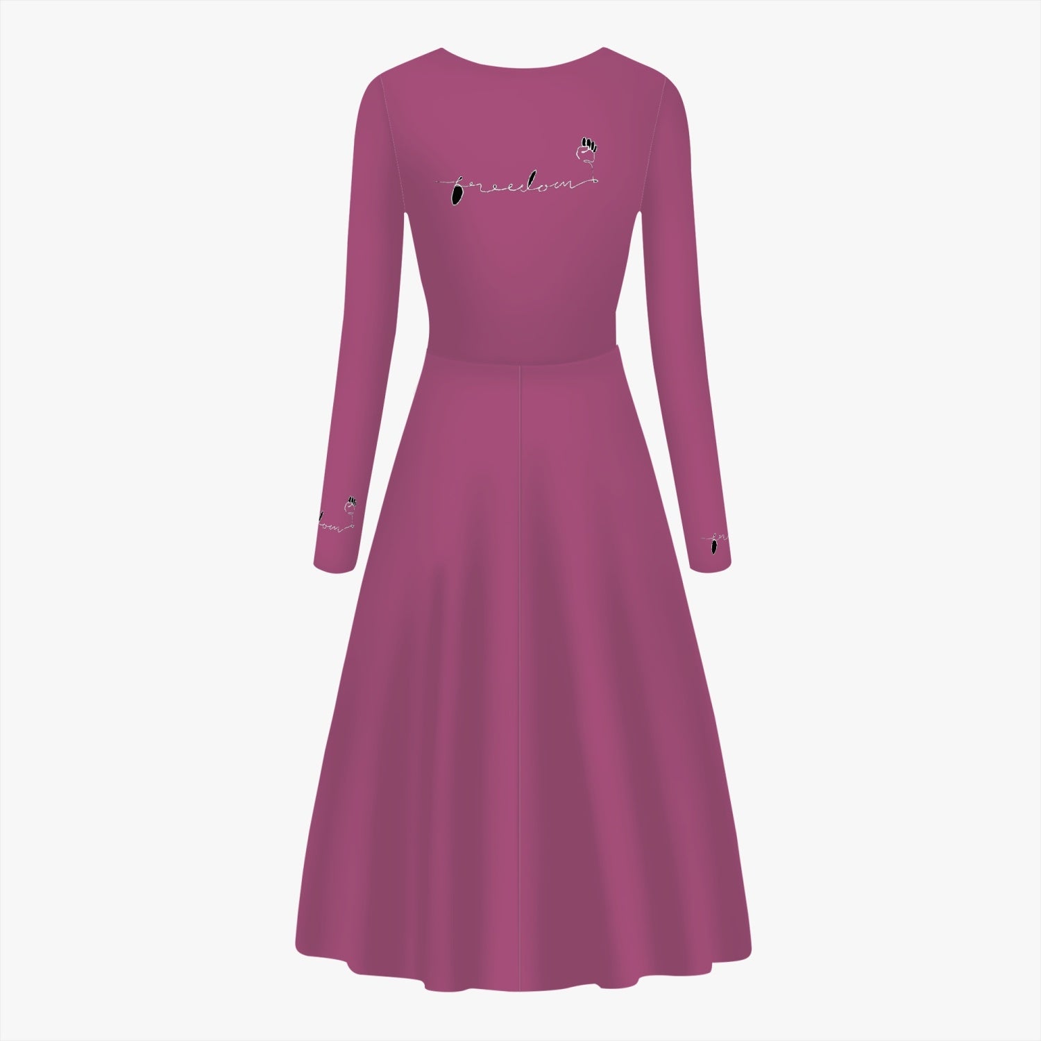 FREEDOM Women's Long-Sleeve One-piece Dress