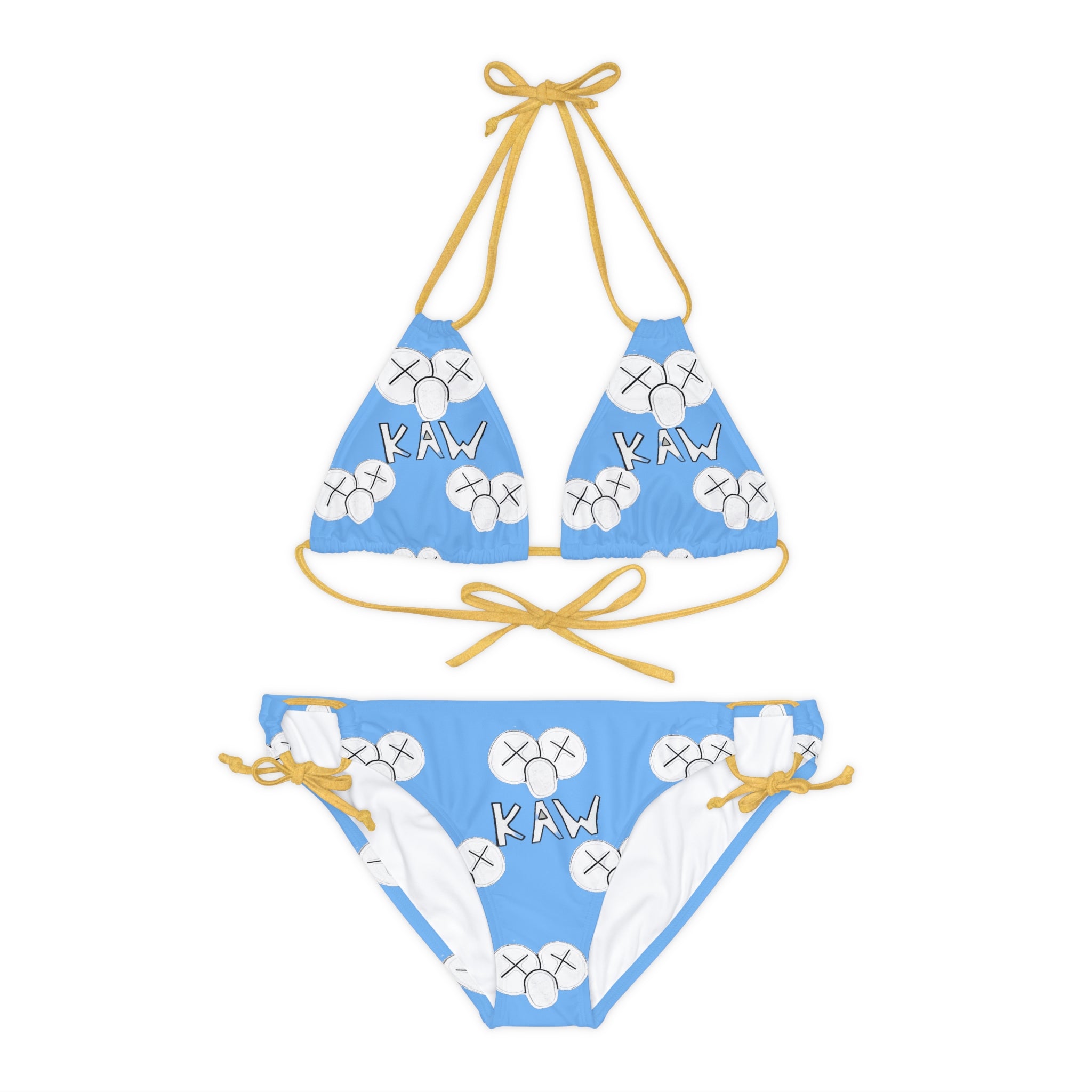 K.A.W. Strappy Bikini Set Blue