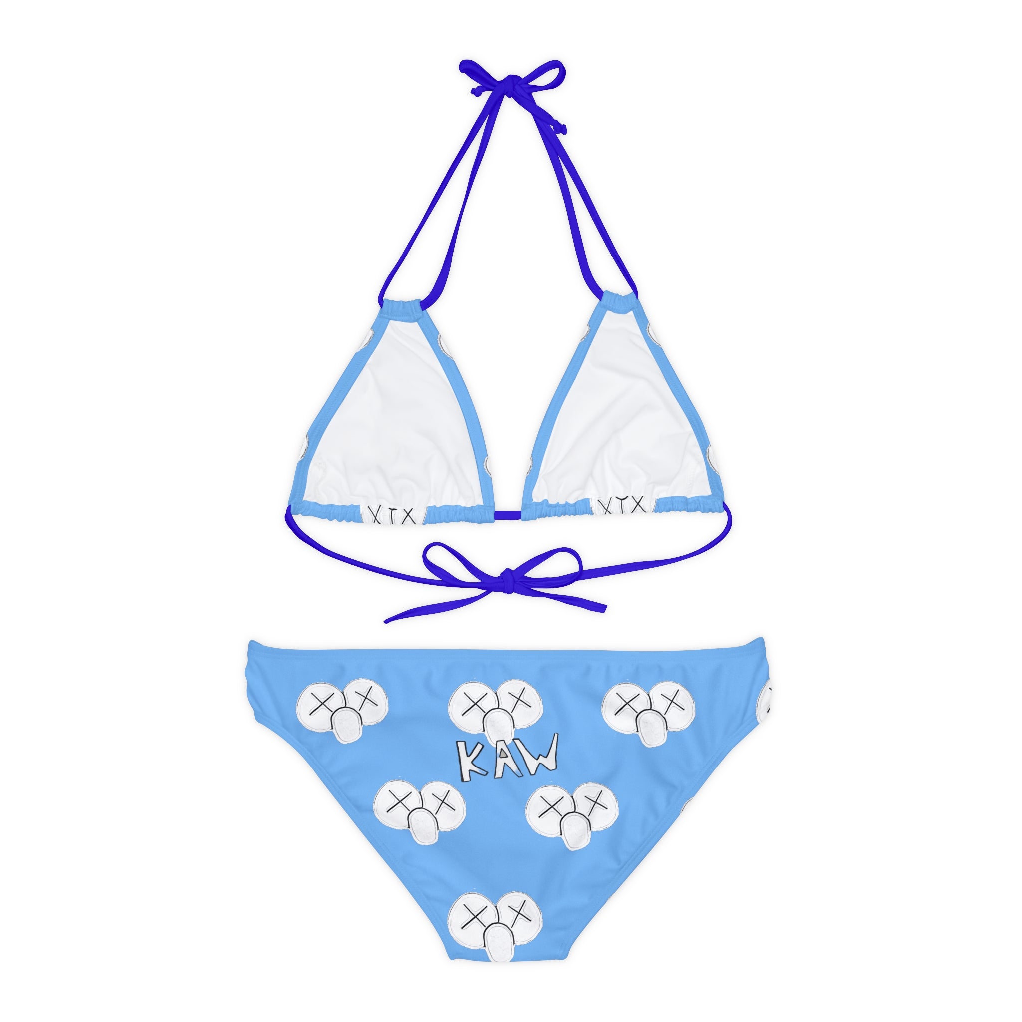 K.A.W. Strappy Bikini Set Blue
