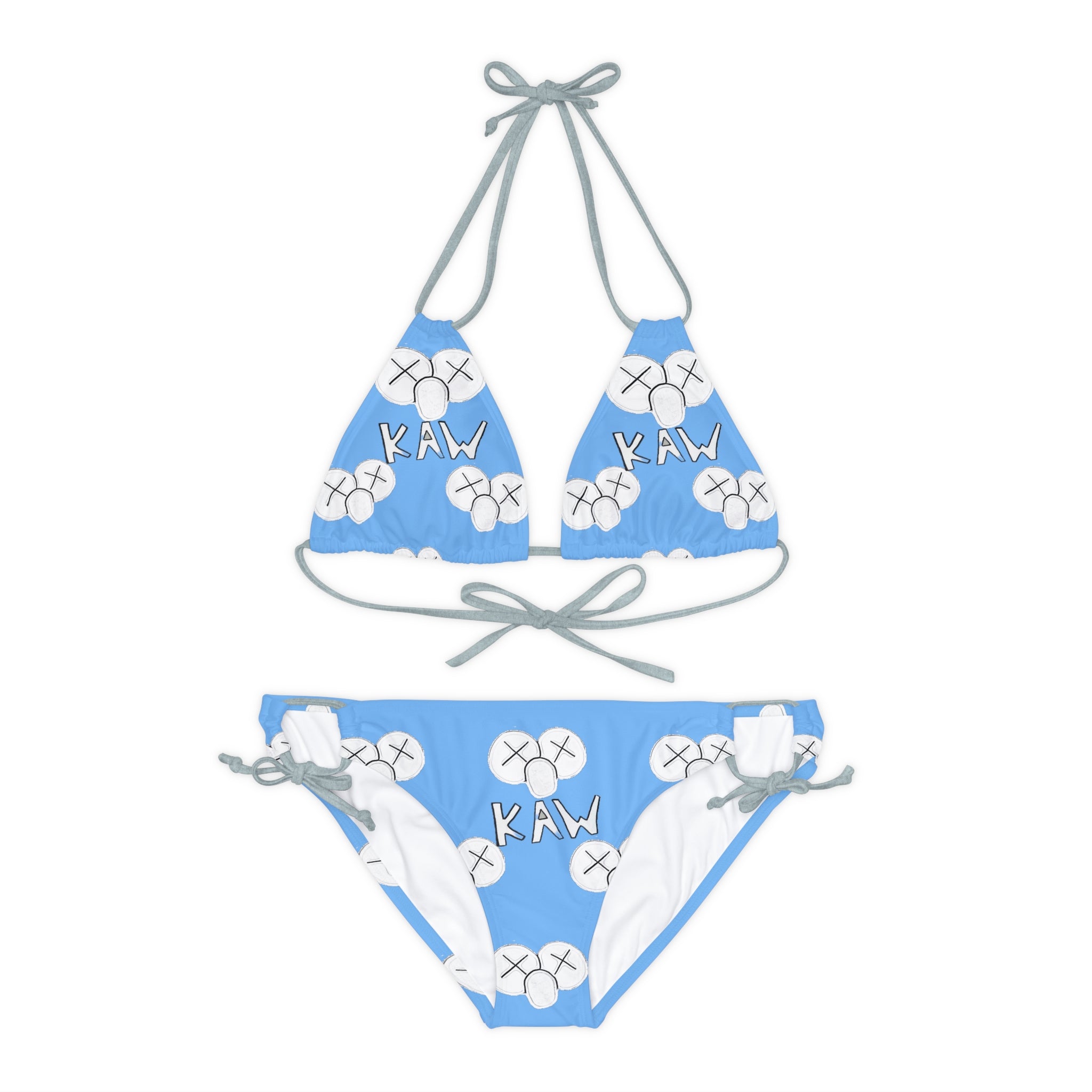 K.A.W. Strappy Bikini Set Blue