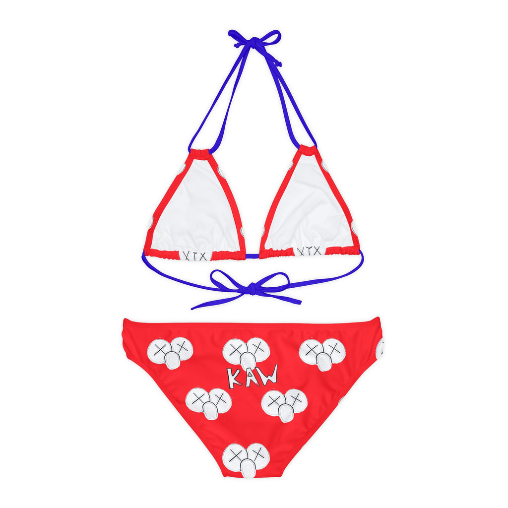 K.A.W. Strappy Bikini Set Red