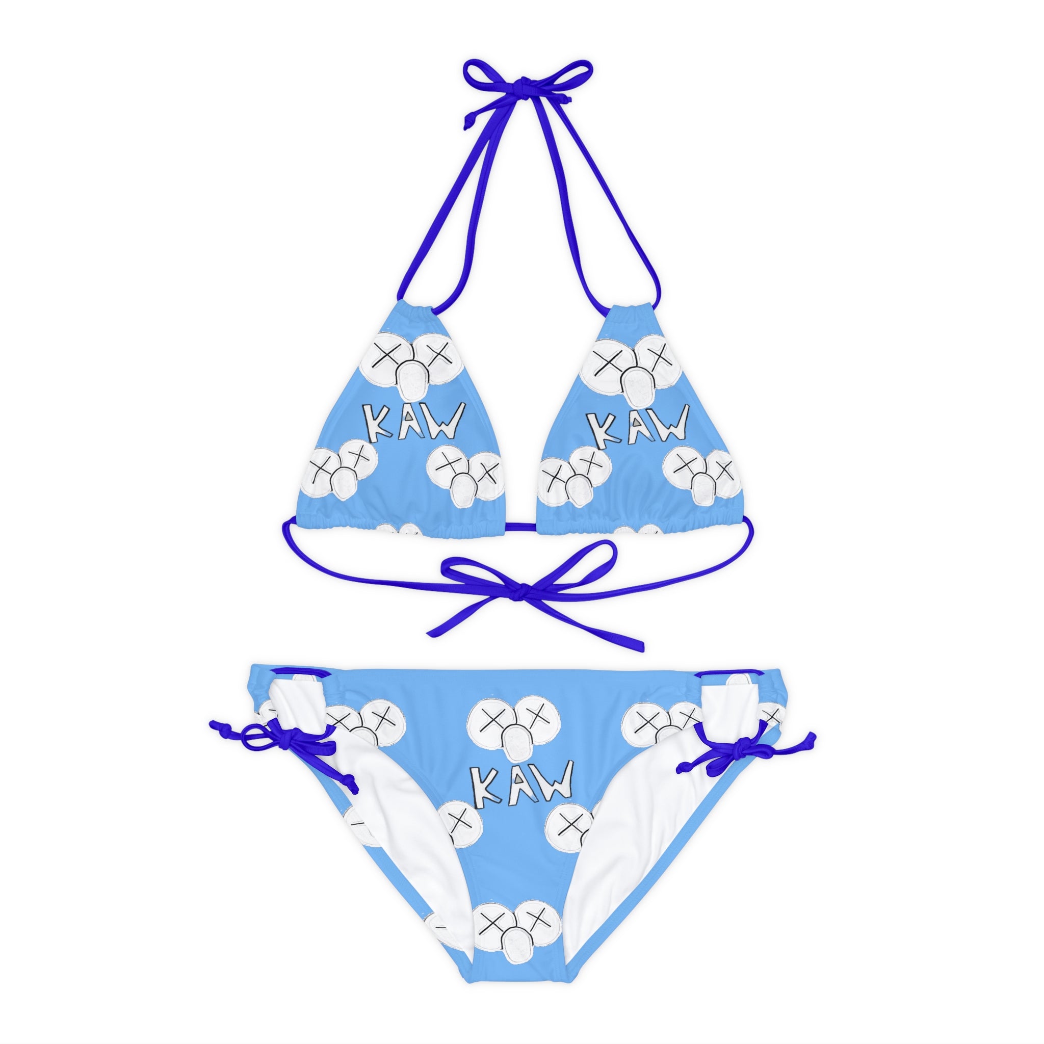 K.A.W. Strappy Bikini Set Blue